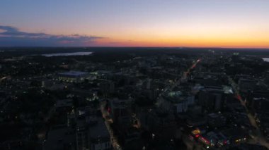 Madison Wisconsin şehrin havadan video