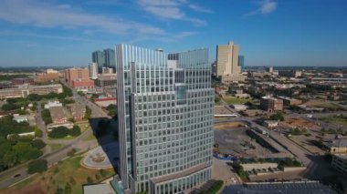 Şehir Merkezi Fort Worth şehir Texas hava video.