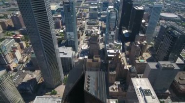Houston Texas şehrin havadan video