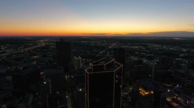 Şehir Merkezi Fort Worth şehir Texas hava video.