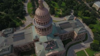 Austin Texas şehrin havadan video