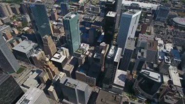 Houston Texas şehrin havadan video