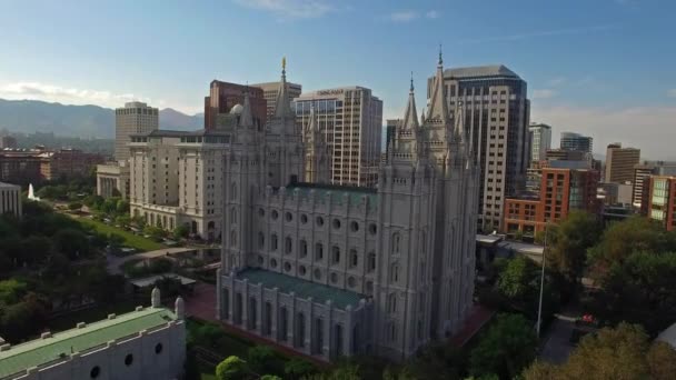 Vídeo Aéreo Salt Lake City Utah — Vídeos de Stock