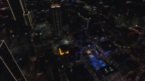 Video Aéreo Del Centro Ciudad Fort Worth Texas — Vídeos de Stock