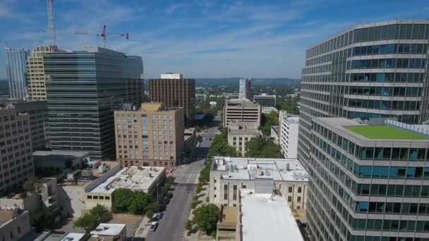 Aerial Video Downtown Austin Texas — Stock Video