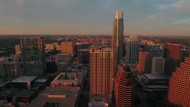 Повітряні Відео Міста Остін Техасі — стокове відео
