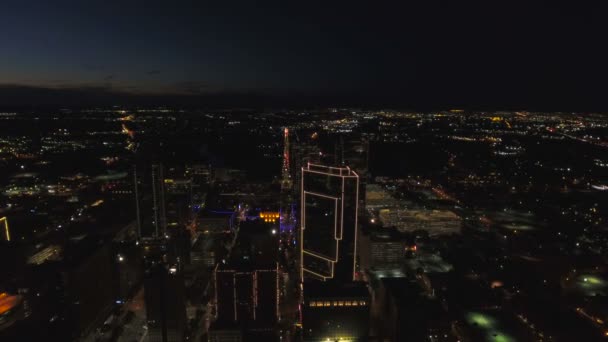 Aerial Video Downtown Fort Worth Texas — Stockvideo