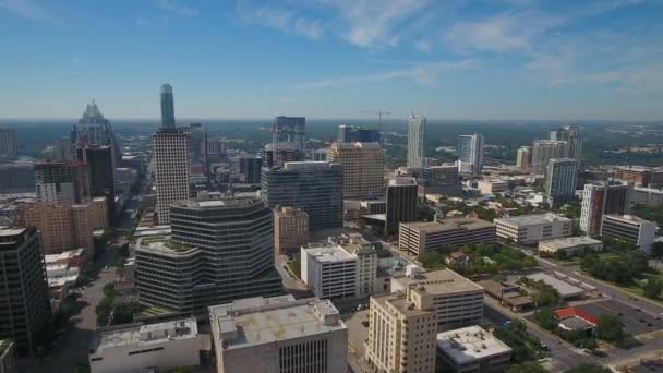 Austin Texas Şehrin Havadan Video — Stok video