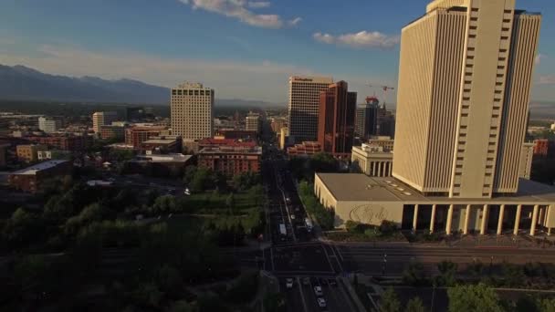 Vídeo Aéreo Salt Lake City Utah — Vídeo de Stock