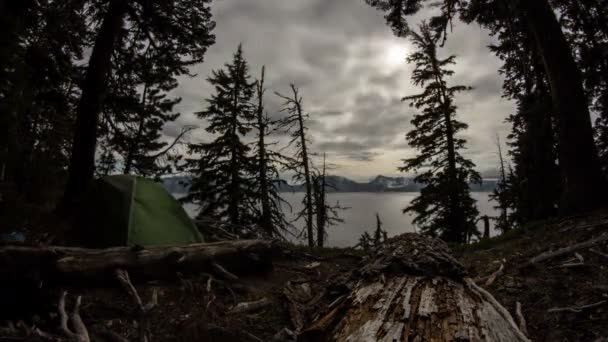 Time Lapse Del Lago Dei Crateri Oregon — Video Stock