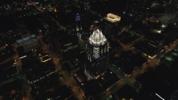 Luftbild Der Innenstadt Von Austin Texas — Stockvideo