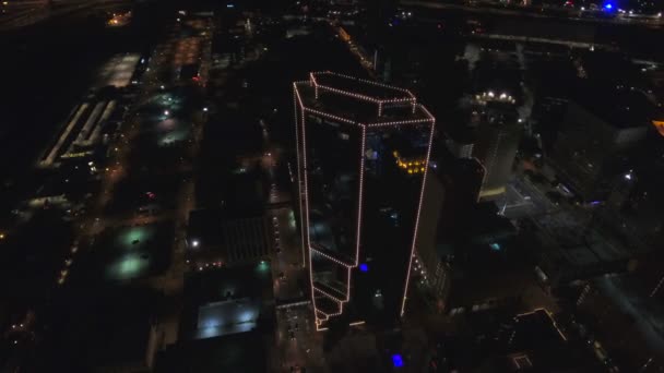 Повітряні Відео Центру Міста Форт Уерта Техасі — стокове відео