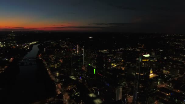 Vídeo Aéreo Del Centro Austin Texas — Vídeos de Stock