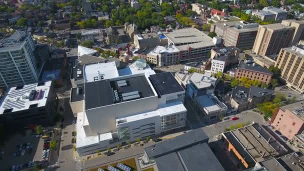 Vídeo Aéreo Centro Madison Wisconsin — Vídeo de Stock