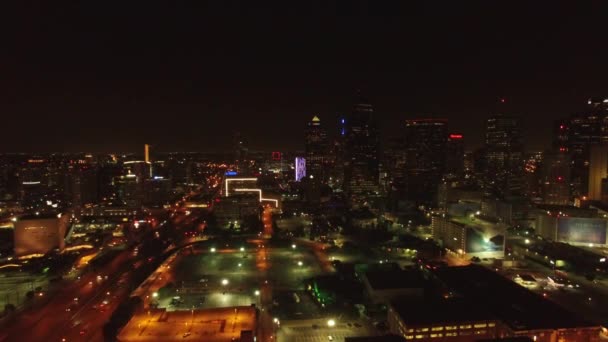 Vídeo Aéreo Del Centro Dallas Texas — Vídeo de stock