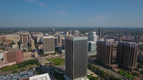 Vídeo Aéreo Del Centro Richmond Virginia — Vídeo de stock