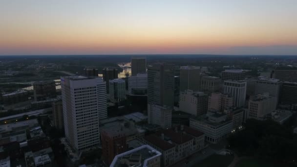 Aerial Video Downtown Richmond Virginia — Stock Video