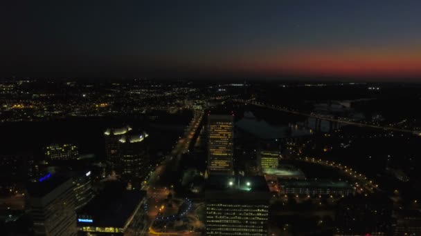 Повітряні Відео Від Центру Міста Річмонд Вірджинії — стокове відео