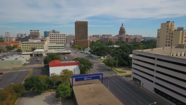 Vídeo Aéreo Centro Austin Texas — Vídeo de Stock