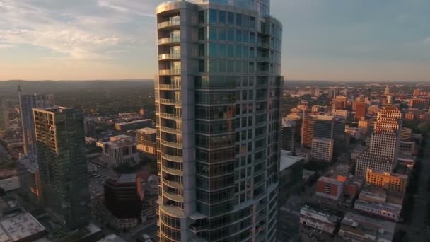 Aerial Video Downtown Austin Texas — Stock Video