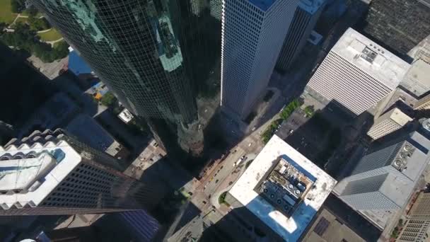 Video Aereo Del Centro Houston Texas — Video Stock