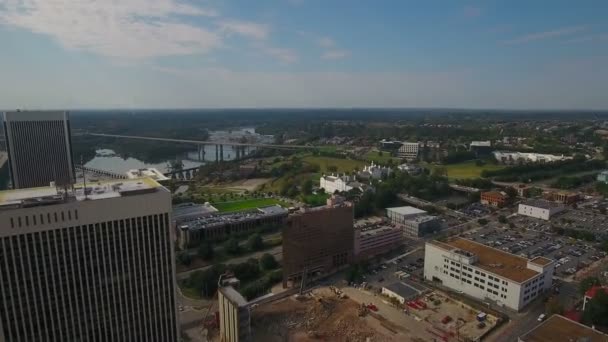 Vídeo Aéreo Del Centro Richmond Virginia — Vídeo de stock