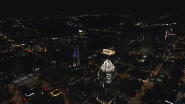 Lotnicze Wideo Miasta Austin Teksasie — Wideo stockowe