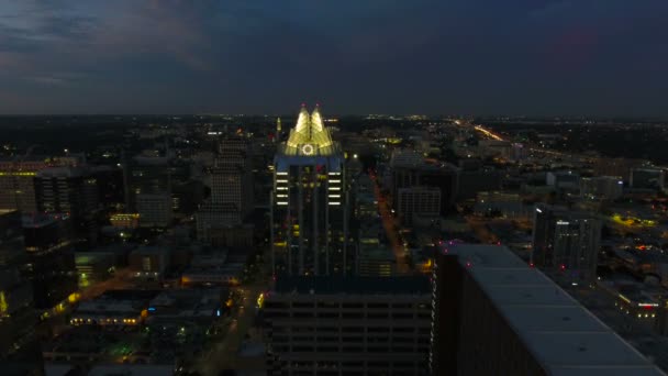 Vídeo Aéreo Del Centro Austin Texas — Vídeo de stock