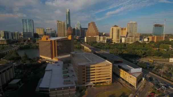 Εναέρια Βίντεο Στο Κέντρο Της Πόλης Ώστιν Στο Τέξας — Αρχείο Βίντεο