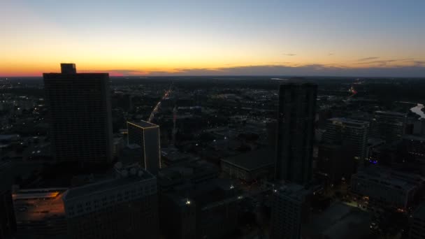 Antenowe Video Centrum Miasta Fort Worth Teksasie — Wideo stockowe