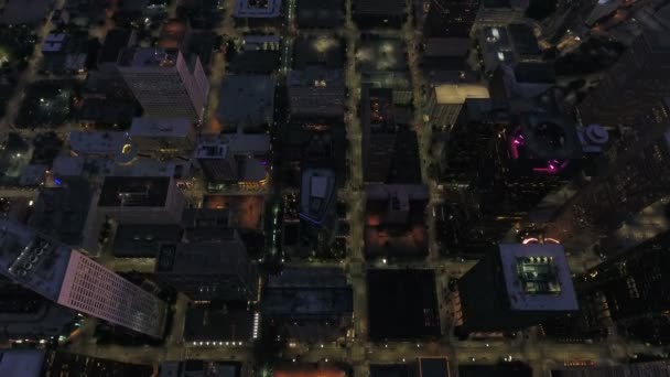 Luchtfoto Video Van Downtown Houston Texas — Stockvideo