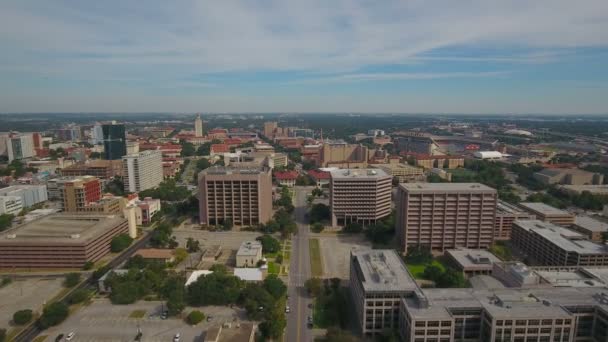 Légi Videó Belvárosban Austin Texas — Stock videók