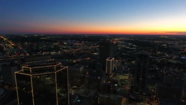 Vídeo Aéreo Centro Fort Worth Cidade Texas — Vídeo de Stock