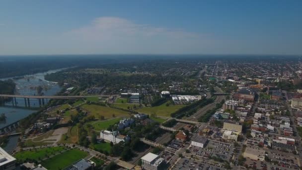 Vídeo Aéreo Del Centro Richmond Virginia — Vídeo de stock