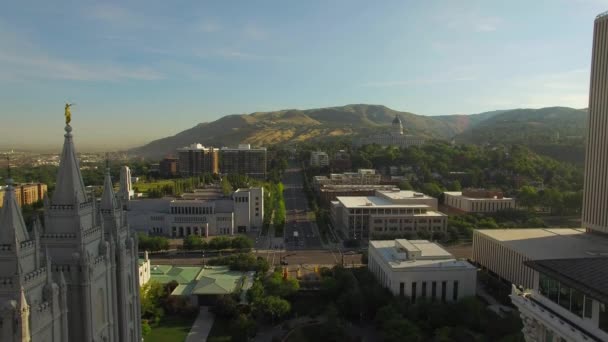 犹他州盐湖城市空中视频 — 图库视频影像