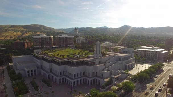 Aerial Video Salt Lake City Utah — Stock Video