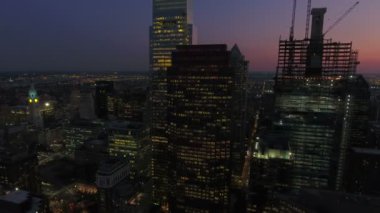 Şehir Philadelphia Pennsylvania hava video.