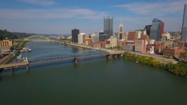 Şehir Pittsburgh Pennsylvania hava video
