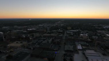 Güney Dakota'da Sioux şehir merkezinin hava video düşüyor.