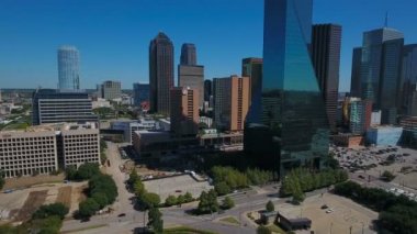 Şehir Texas Dallas'ta hava video.