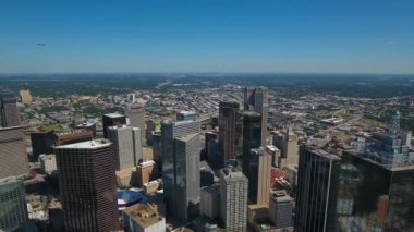 Şehir Texas Dallas'ta hava video.