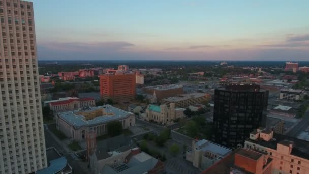 Повітряні Відео Downtown Мемфіс Штаті Теннессі — стокове відео