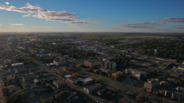 Vídeo Aéreo Fargo Dakota Del Norte — Vídeos de Stock