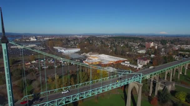 Aerial Video Portland Johns — Stockvideo