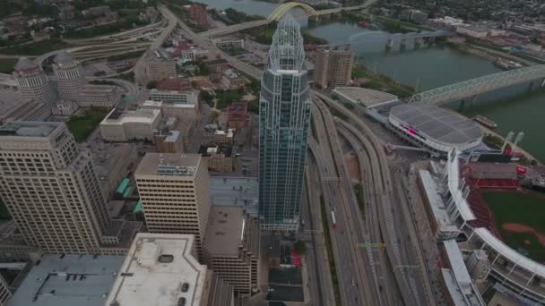 Luftbild Von Cincinnati Ohio — Stockvideo