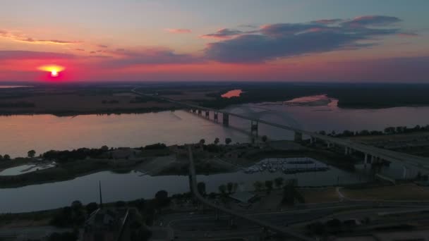 Aerial Video Downtown Memphis Tennessee — Stock Video