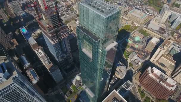 Luchtfoto Video Van Het Centrum Van Philadelphia Pennsylvania — Stockvideo