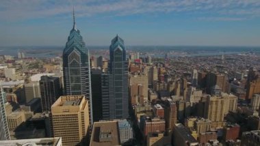 Şehir Philadelphia Pennsylvania hava video.