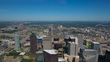 Şehir Texas Dallas'ta hava video.