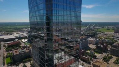 Şehir Texas Dallas'ta hava video.